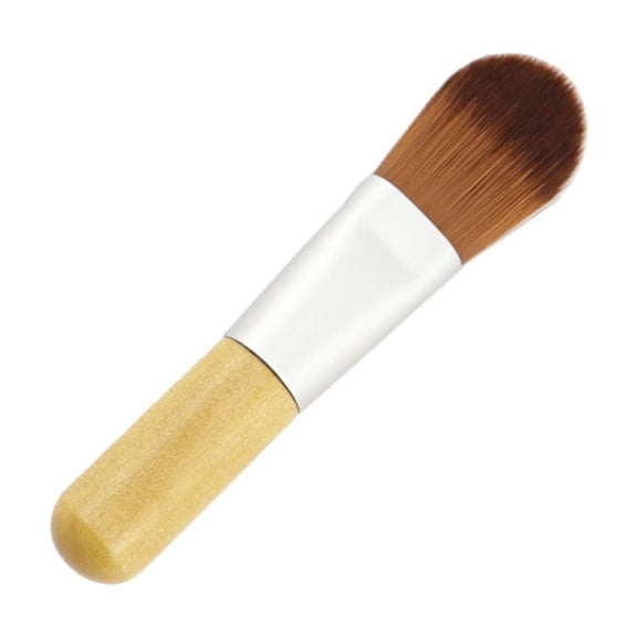 Soimiss 2Pcs Cosmetic Foundation Brushes with Soft Dense Nylon Fiber Multi Color for Makeup Use