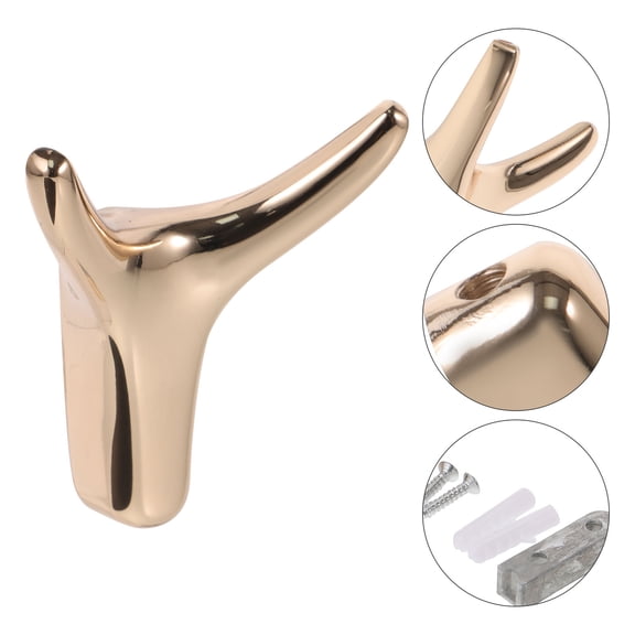 Soimiss 2Pcs Wall Hooks for Hanging Space Aluminum Modern Coat Hooks for Homeowners