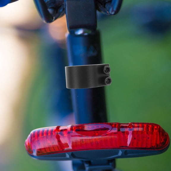 Soimiss 2Pcs Mountain Bike Seat Clamp Aluminum Alloy Black Dual Bolt Seatpost Collar