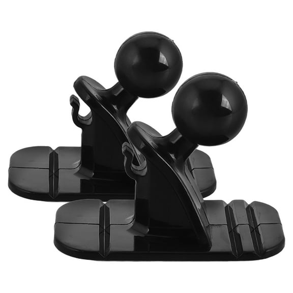 Soimiss 2Pcs Black Heavy Duty Ball Phone Mount with Adhesive Base for Stable Phone Support