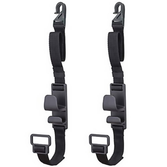 Soimiss 2Pcs Vehicle Back Seat Hooks Black Car Organizer for Shopping Bags Umbrellas