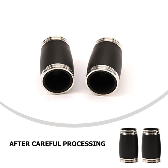 Soimiss 2Pcs Compact Metal Clarinet Tuning Tubes B Flat Pitch for Professional Use