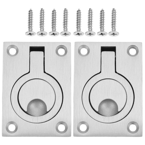 Soimiss 2Pcs Marine Boat Hatch Pull Handle Stainless Steel for Boat Deck Hatch