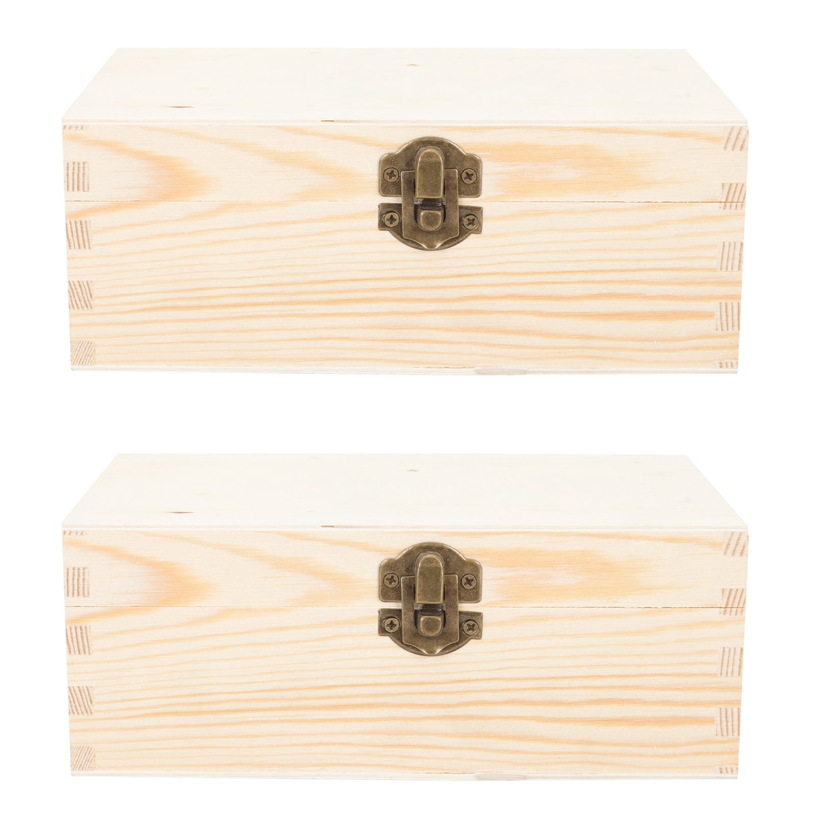 Handmade Storage Boxes Soimiss 2pcs Handmade Storage Box Wooden Accessory Box for Artists ...