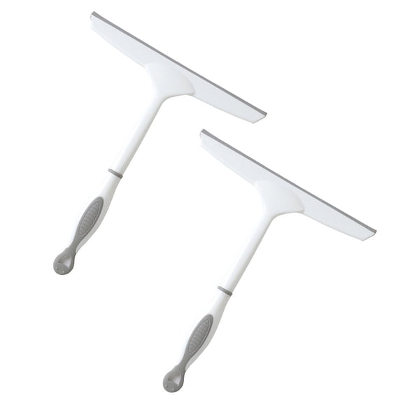 Soimiss 2Pcs Window Squeegee with Silicone Skid Resistance Handle for Streak Free Glass Wiping