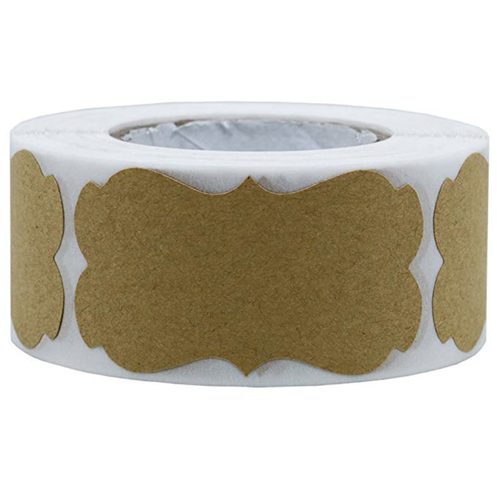 Sticker Light Brown Soimiss 300 Pcs Kraft Stickers Blank Tag Stickers Light Brown for ...