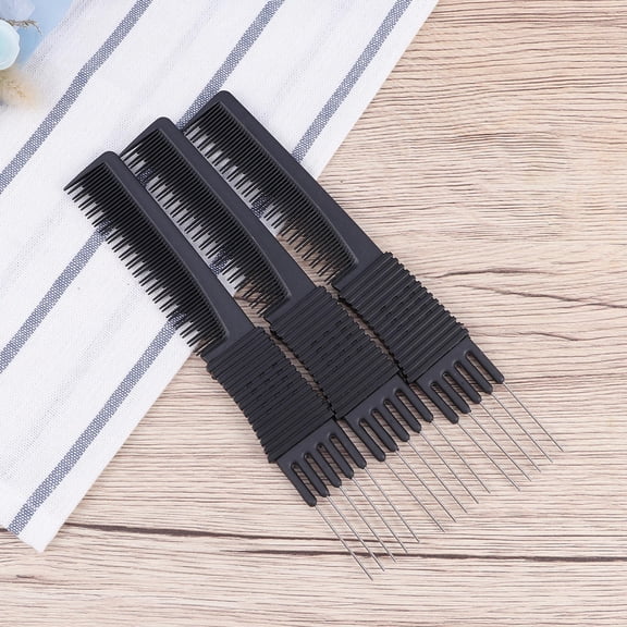 Soimiss Metal Hair Comb Anti-Static Rat Tail Comb for Hair Combs Ladies 3Pcs