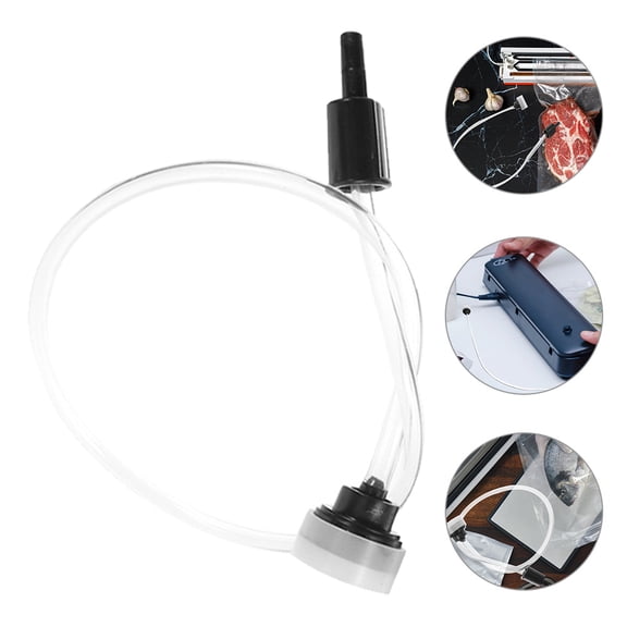 Soimiss 3Pcs Vacuum Sealer Hose Attachment Black for Vacuum Seal Jars Containers and Food Storage