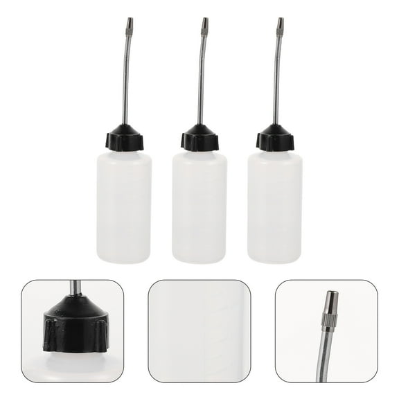 Soimiss 3Pcs Sewing Machine Oil Bottle Multi Color Leakproof Plastic Oiler for Precise Dispensing