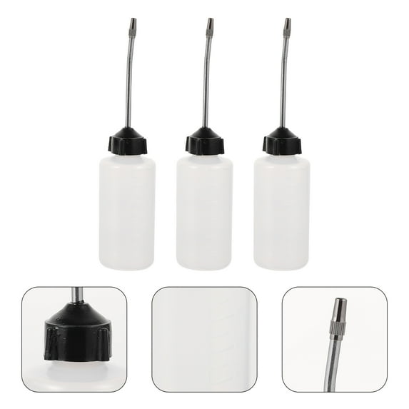 Soimiss 3Pcs Sewing Machine Oil Bottle Multi Color Leakproof Plastic Oiler for Precise Dispensing