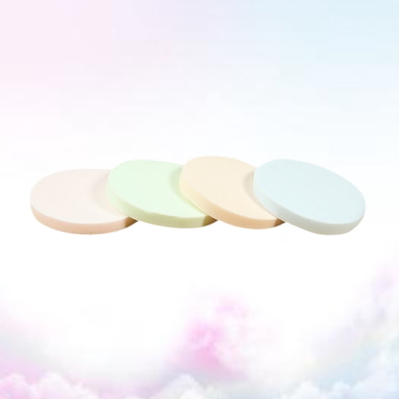Soimiss 4Packs Facial Powder Puff Sponge for Makeup with Safe Material and Wet Dry Use