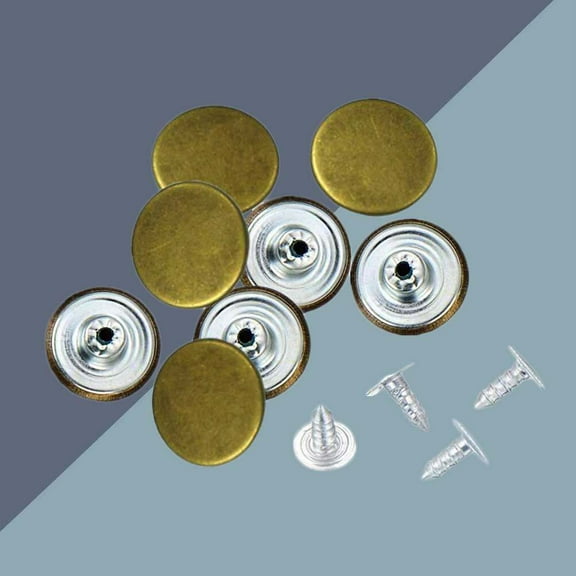 Soimiss Bronze Metal Button for Rucksack Bags 40Sets
