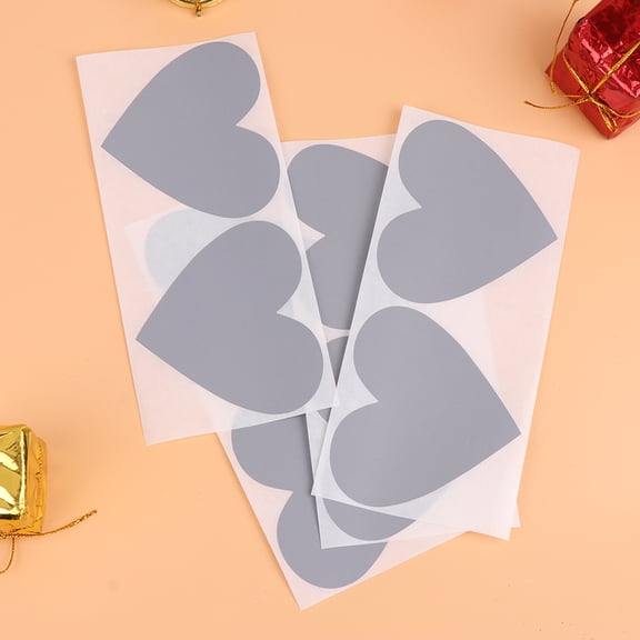 Soimiss 40pcs Valentine Day Decorative Stickers Paper Heart Shape for Party Games