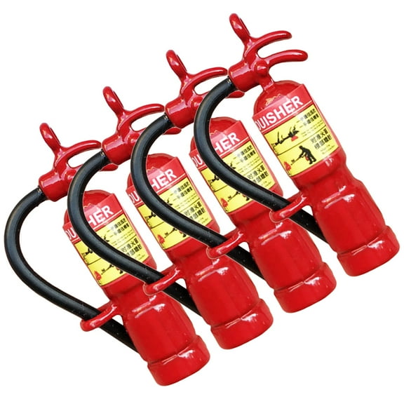 Soimiss Miniature Fire Extinguishers Red Iron 4Pcs