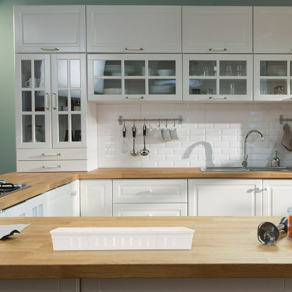 Soimiss 4Pcs Kitchen Storage Organizer White PP Storage Kitchen Organization Home Use