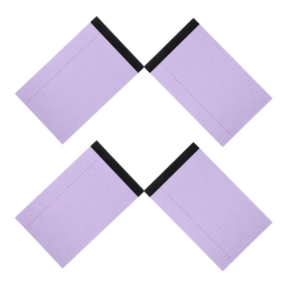 Soimiss Small Memo Pad Stationery Supplies Purple 4Pcs Rectangular