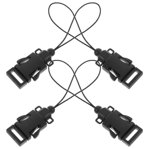 Soimiss 4Pcs Camera Strap Clips Black Quick Release Buckle Universal Camera Strap Connector
