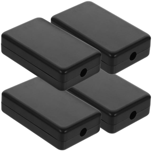 Soimiss 4Pcs Weatherproof Plastic Junction Box Black Outdoor Electrical Box for LED Light Installation