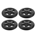 thumbnail image 1 of Soimiss Sturdy Black Plastic Wheels for Foldable Shopping Carts 4Pcs, 1 of 8
