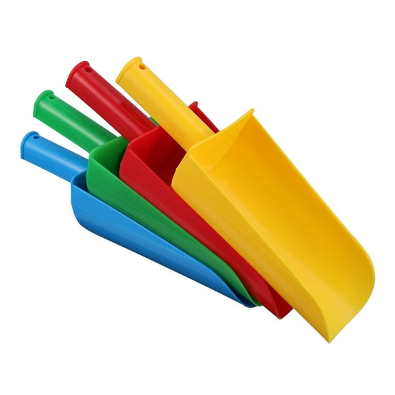 Soimiss 4pcs Sand Digger Beach Shovel Plastic Assorted Color for Backyard Fun
