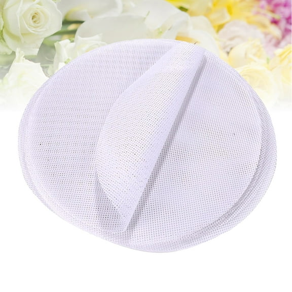 Soimiss 5Pcs Round Shape Silicone Steamer Mesh Pad Non Stick White for Kitchen Use