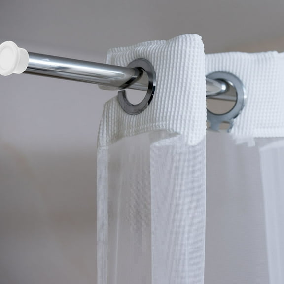 Soimiss 5Sets Easy Install Curtain Rod End Caps Plastic Closet Pole End Plugs White for Window