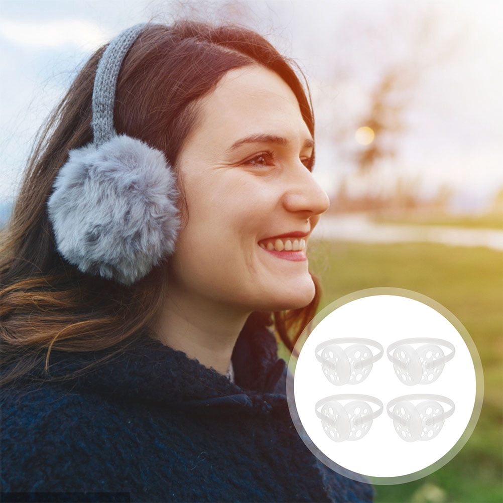 Soimiss 5Sets Durable White Plastic Earmuff Frame for Handmade Earmuff ...
