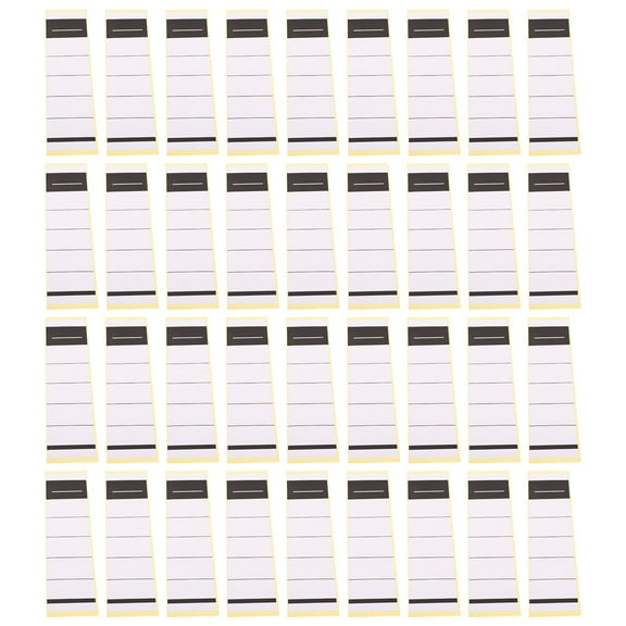 Soimiss 50 Pcs Sorting Label Binder Spines Stickers White Paper for Document Management Clean Style