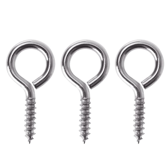Soimiss eye screws for crafts Screw Eye Pin Carbon Steel Crafting Tools 50Set