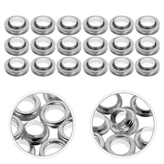 Soimiss Metal Eyelets Small Grommets for Craft Projects 50 Sets