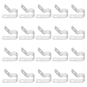 Soimiss Stainless Steel R-Type Cable Clips for Secure Cord Fixation 50Pcs