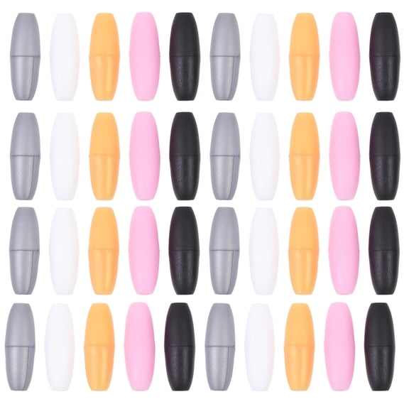 Soimiss 50Pcs Plastic Barrel Connectors Breakaway Clasps for DIY Lanyard and Accessories