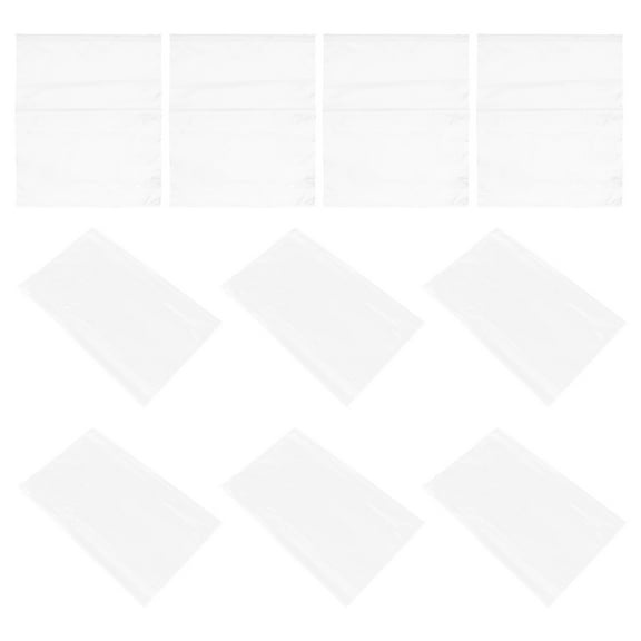 Soimiss 50Pcs Zip T-Shirt Bags for Clothing Packing in Frosted PE for Travel and Warehousing