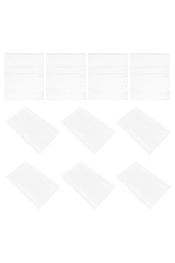 50Pcs Zip T-Shirt Bags for Clothing Packing in Frosted PE for Travel and Warehousing