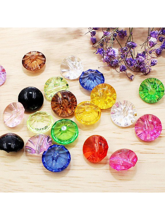 Blue Crystal Buttons Eco-Friendly and Durable for Clothing 50Pcs