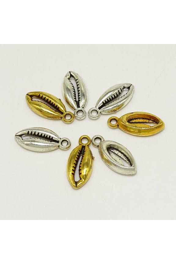 50pcs Mini Charms for Jewelry Making Alloy Rugby Shape Antique Silver for DIY Gifts