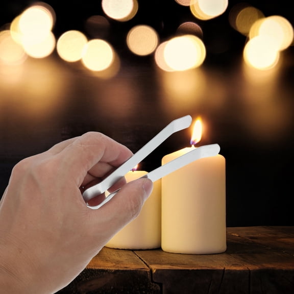Soimiss Stainless Steel Wick Clip Practical Fire Extinguisher for Candles 5Pcs