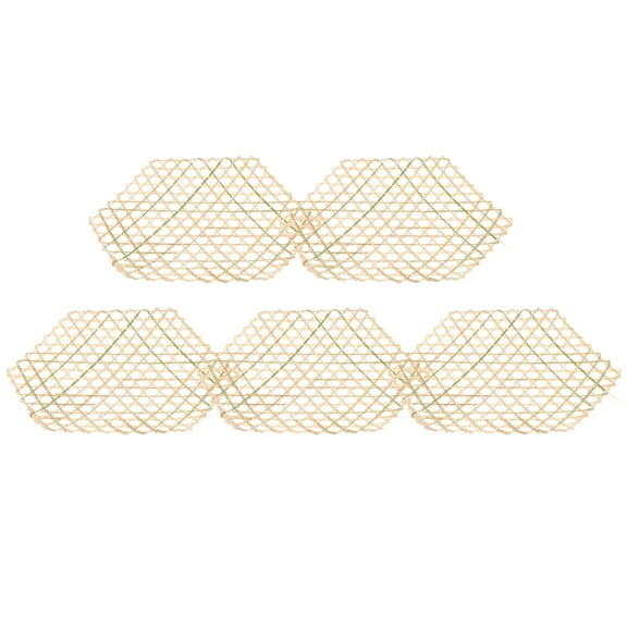 Soimiss Food Mat Steamer Liners Bamboo 5Pcs