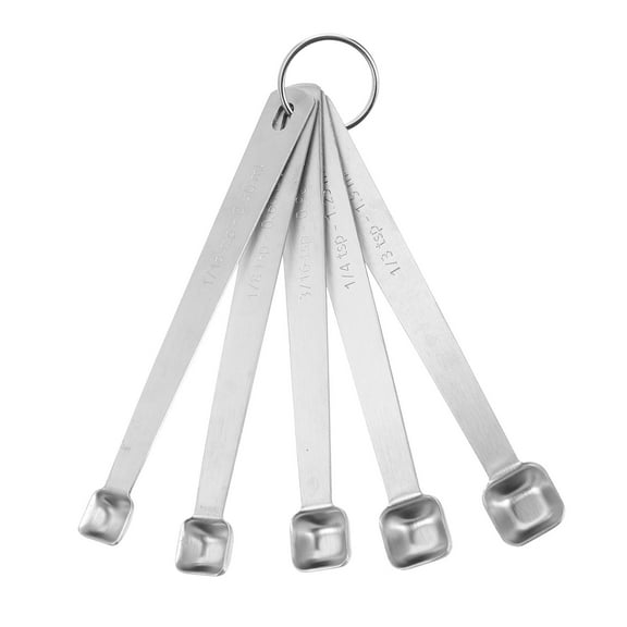 Soimiss Tablespoon Measuring Spoons Stainless Steel Kitchen Bakeware 5Pcs