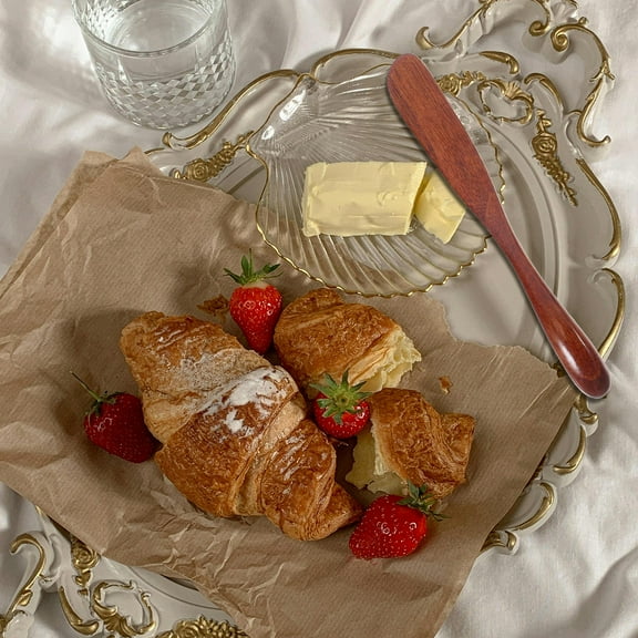 Soimiss 5Pcs Multipurpose Wooden Butter Spreaders for Cheese Sandwiches and Condiments