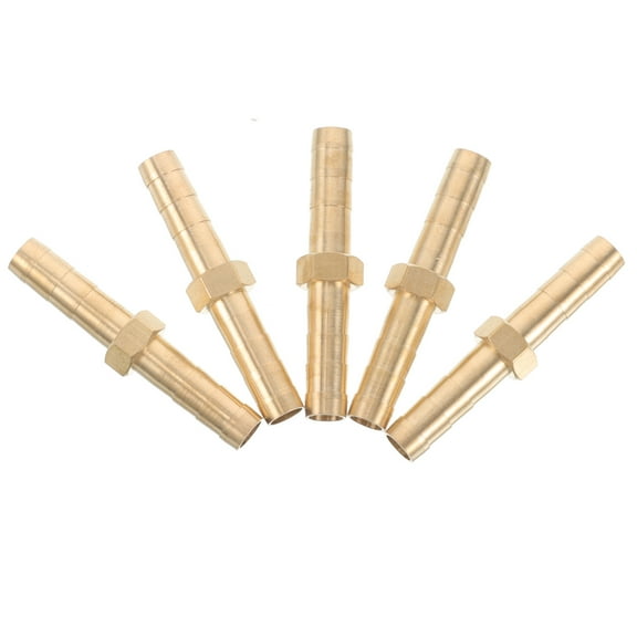 Soimiss Hose Barb Fitting Brass Barb Fittings For Oil Connection Homeowners 5pcs