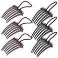thumbnail image 1 of Soimiss 6Pcs Versatile Hair Volume Clips with Elastic Band Assorted Color for Daily Use, 1 of 7