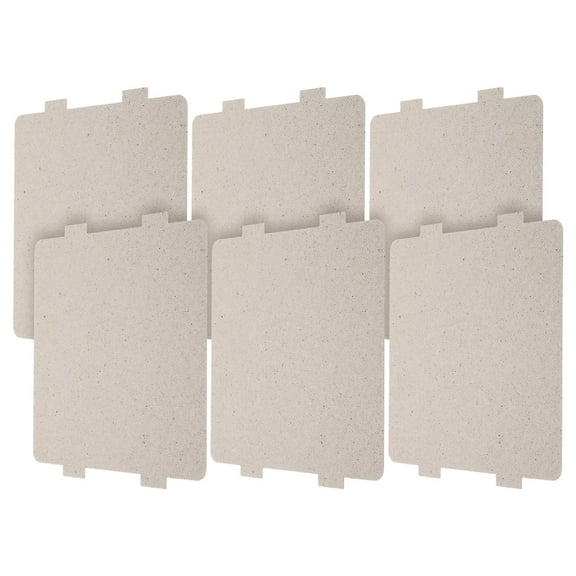 Soimiss Mica Sheets for Microwaves Microwave Waveguide Cover Mica Silver 6pcs