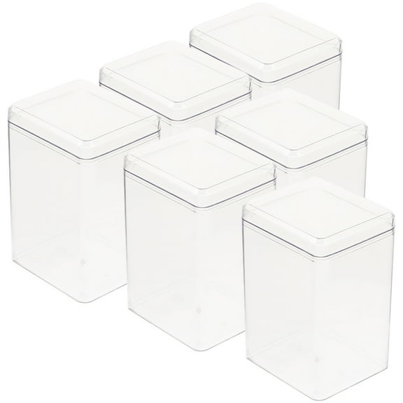 Soimiss 6pcs Action Figure Storage Case Transparent Plastic Display for Hobbyists in Model Storage