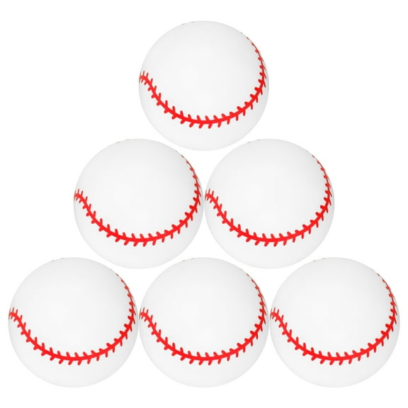Soimiss 6Pcs Baseball Game Inflatable Toys White PVC Safe for Pool Games