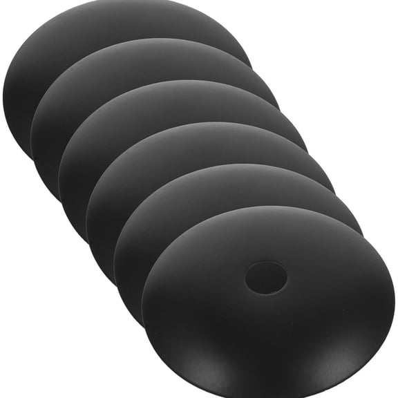 Soimiss 6Pcs Black Metal Ceiling Canopy with Anti Rust Coating for Pendant Lighting