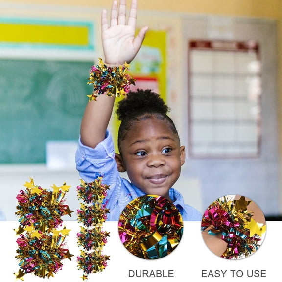 Soimiss Cheerleader Pom Poms Hand Flowers Assorted Color 6Pcs