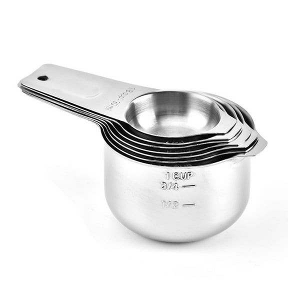 Soimiss Kitchen Measuring Spoons Set, Stainless Steel, 7Pcs, One-Piece Construction, Easy Storage