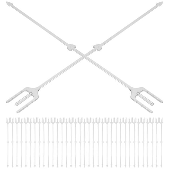 Soimiss Floral Card Holder Sticks Made of Clear PP Material for Events