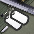 thumbnail image 1 of Soimiss 8pcs Black Dog Identification Tags Silicone for Military Style, 1 of 8
